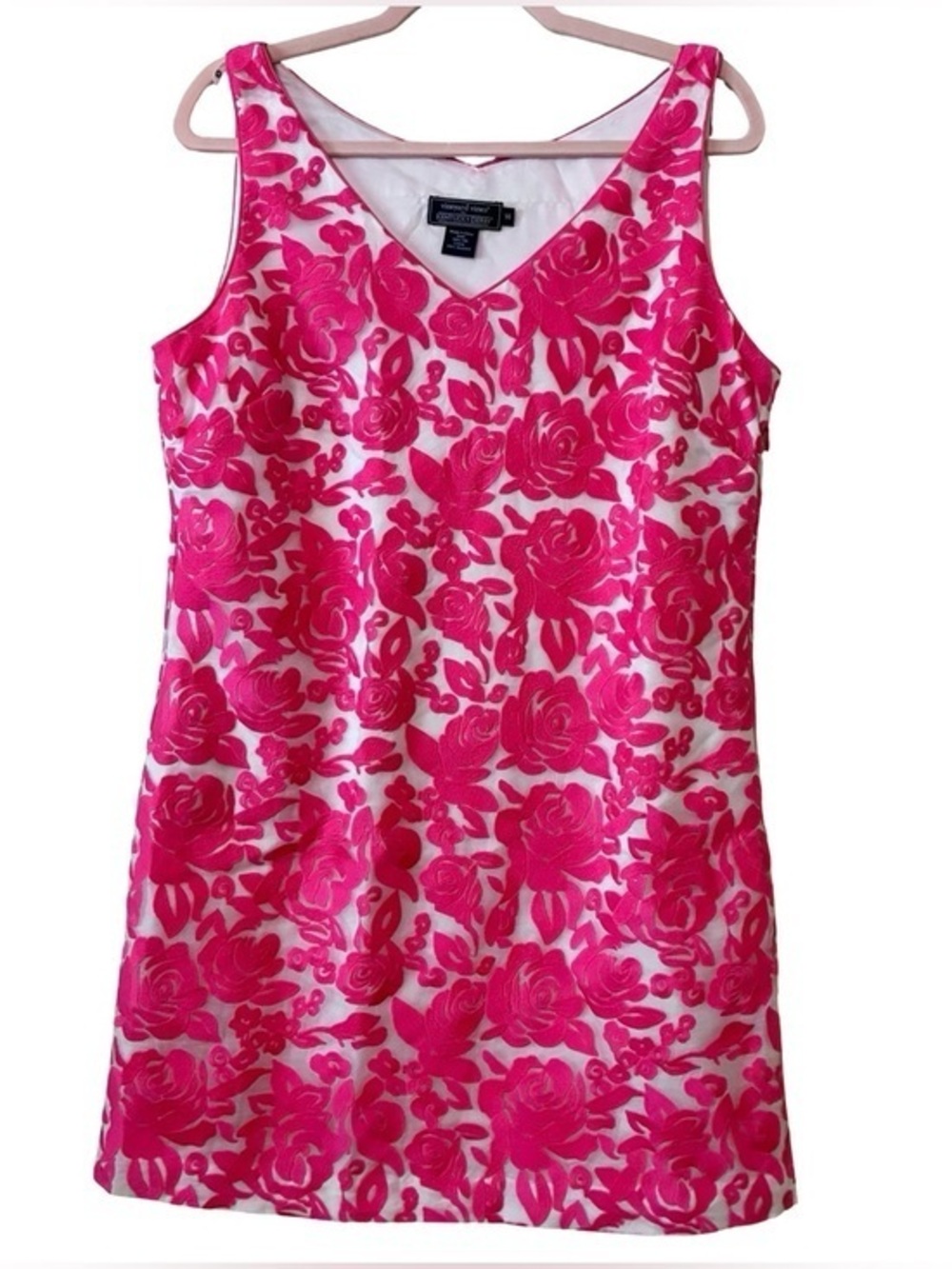 VINEYARD VINES Kentucky Derby “Run For The Roses,” Silk Dress, Size 14.
